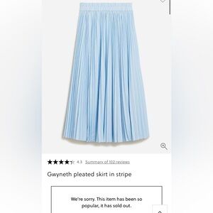 J. Crew Light Blue A-Line Skirt